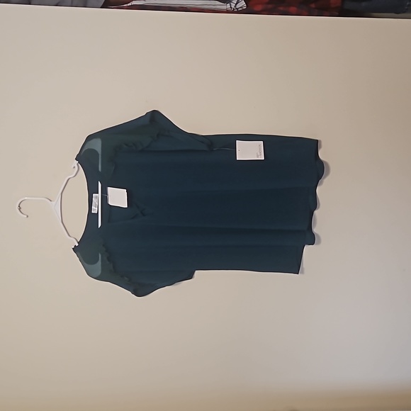 89th & Madison Tops - 89th and Madison Emerald Green Short sleeve Blouse